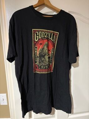 Graphic Godzilla Short Sleeve Tee - Black